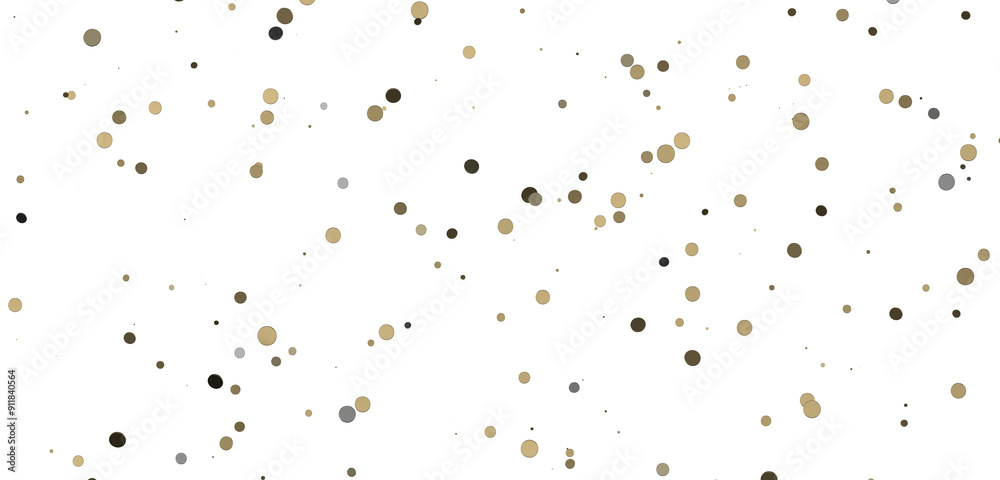 Obraz premium Enchanting Delight: Spectacular 3D Illustration Showcasing Enchanting gold Confetti