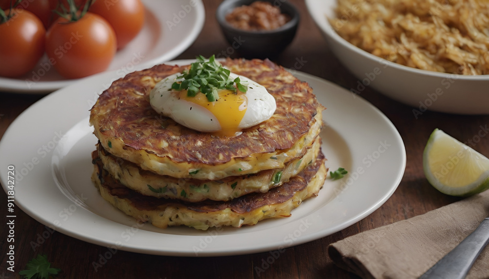 veggie hash browns on a plate