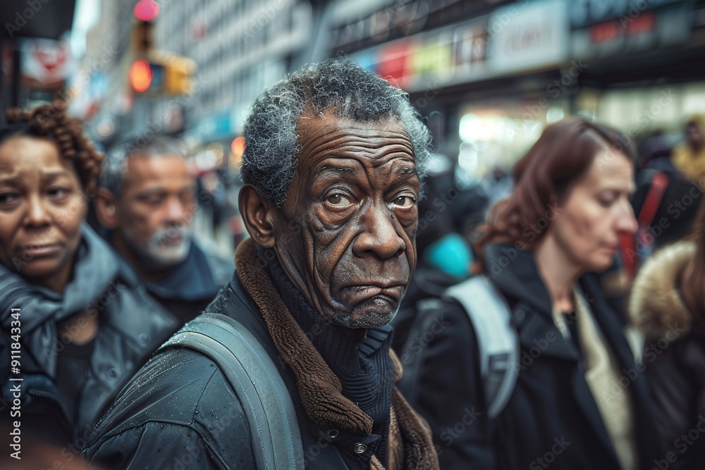Person in the street. Portrait Person in the street. Portrait