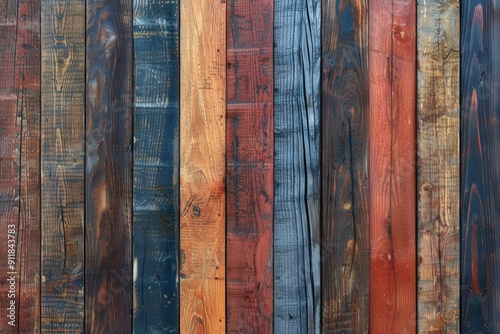 Vibrant Diversity. Varied, colorful, and visually appealing wood texture concept photo