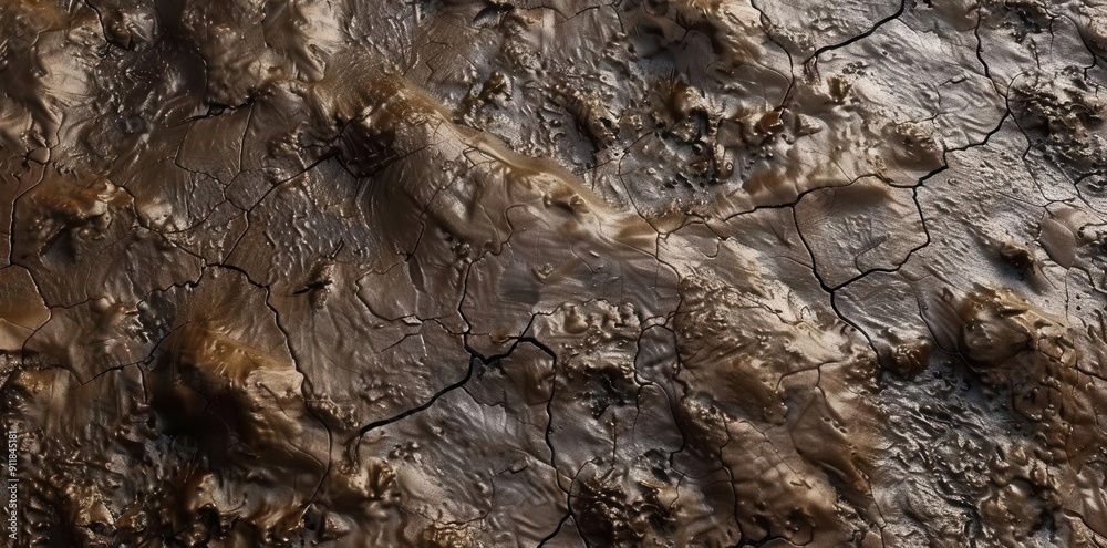 Wetland Ecosystem. Waterlogged, Saturated, and Poorly Drained Soil Texture Concept Wetland Ecosystem. Waterlogged, Saturated, and Poorly Drained Soil Texture Concept