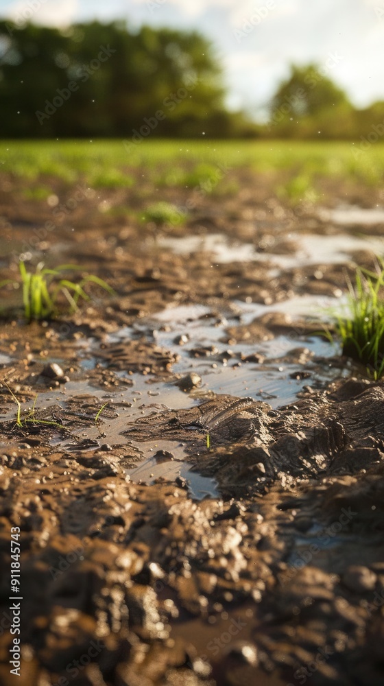 Soggy Serenity. Wet, marshy, and boggy soil texture concept Soggy Serenity. Wet, marshy, and boggy soil texture concept