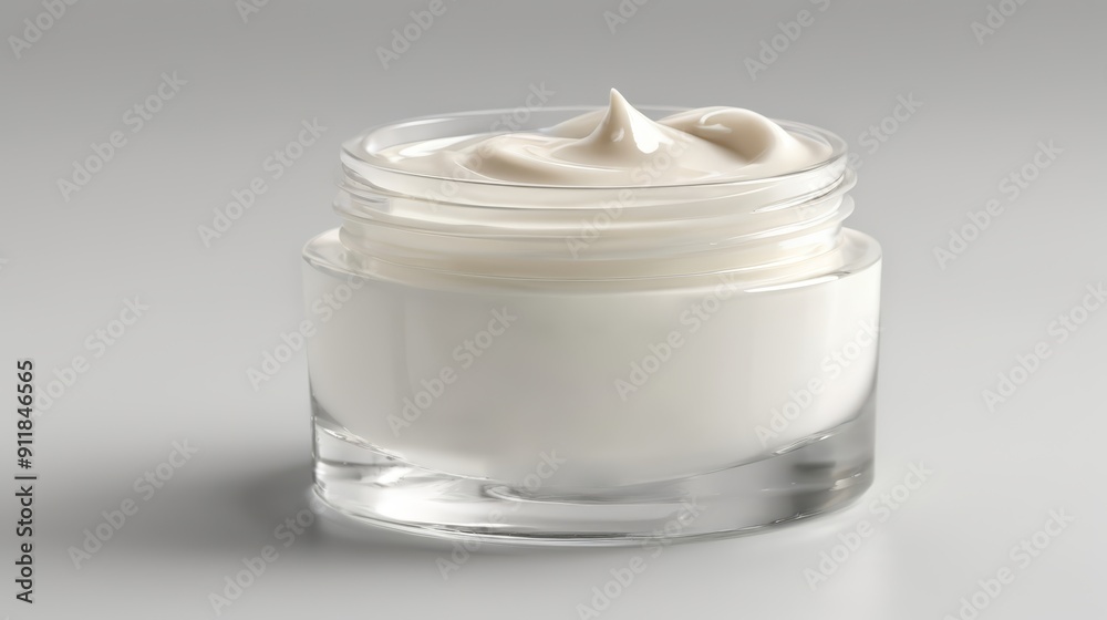 A Jar of Cream on Table A Jar of Cream on Table