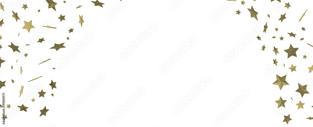 Obraz premium Starlit Christmas Shower: Mesmeric 3D Illustration Depicting Descending Holiday Star Particles