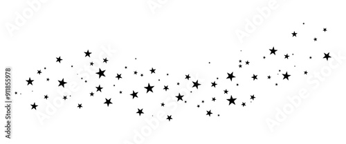 Stars on transparent background