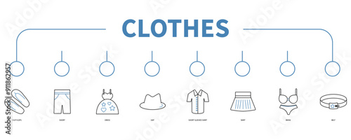 clothes banner web icon vector illustration concept