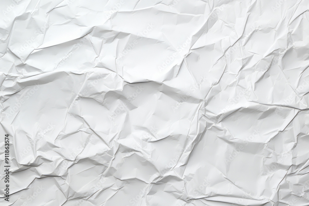 Fototapeta premium Processed collage of crumpled white paper sheet texture. Background for banner, backdrop or texture