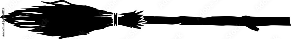 Broom icon. Halloween symbol. Grunge style. Broom icon. Halloween symbol. Grunge style.