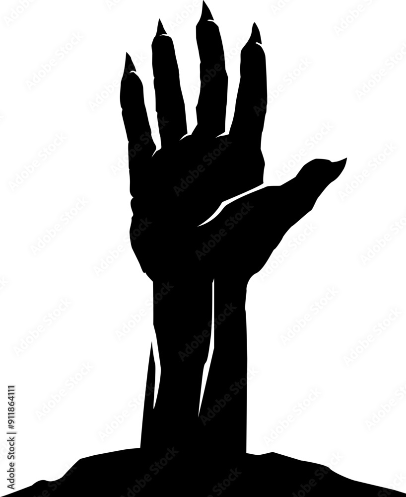 Hand zombie icon. Halloween symbol. Grunge style. Hand zombie icon. Halloween symbol. Grunge style.