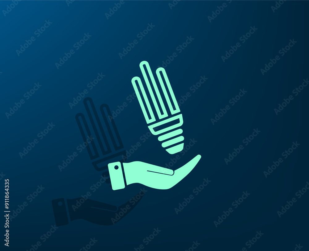 Obraz premium Vector dark color icon with shadow on blue background