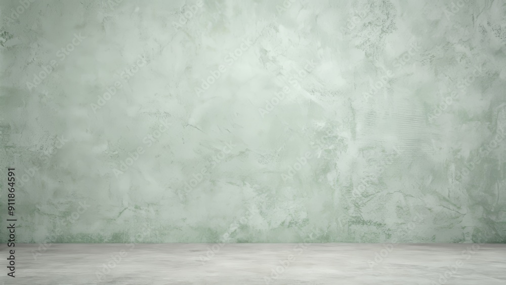 Soft, delicate, and calming, this empty concrete wall features a muted pastel gray-green hue with a subtle texture, providing ample copy space for overlaying text or designs. Soft, delicate, and calming, this empty concrete wall features a muted pastel gray-green hue with a subtle texture, providing ample copy space for overlaying text or designs.
