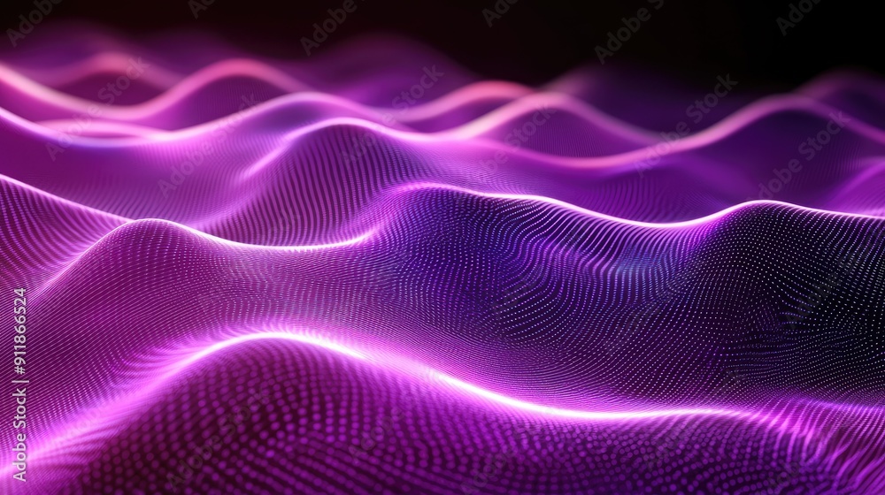 Wavy ultraviolet lines glowing, perfect for creating dynamic backgrounds. Wavy ultraviolet lines glowing, perfect for creating dynamic backgrounds.