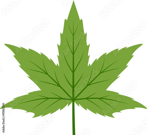 Maple leaf icon. Autumn leaf symbol. Flat style.