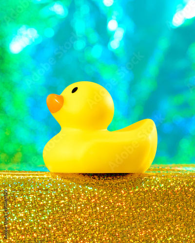 Glittery rubber duck photo