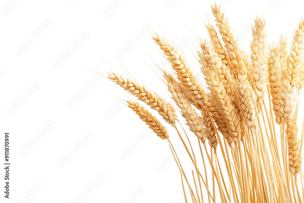Wheat, isolated on a transparent background. Wheat, isolated on a transparent background.