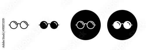 Glasses icon vector isolated on white background. Stylish Eyeglasses. Glasses vector. Optical concept