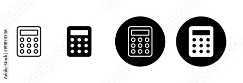Calculator icon vector isolated on white background. Calculator vector icon. Accounting icon