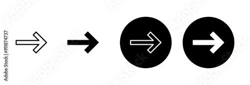 Arrow icon vector isolated on white background. Arrow symbol. Arrow vector icon