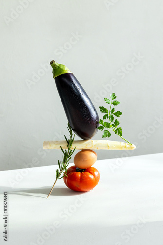 Balancing Fresh food  photo