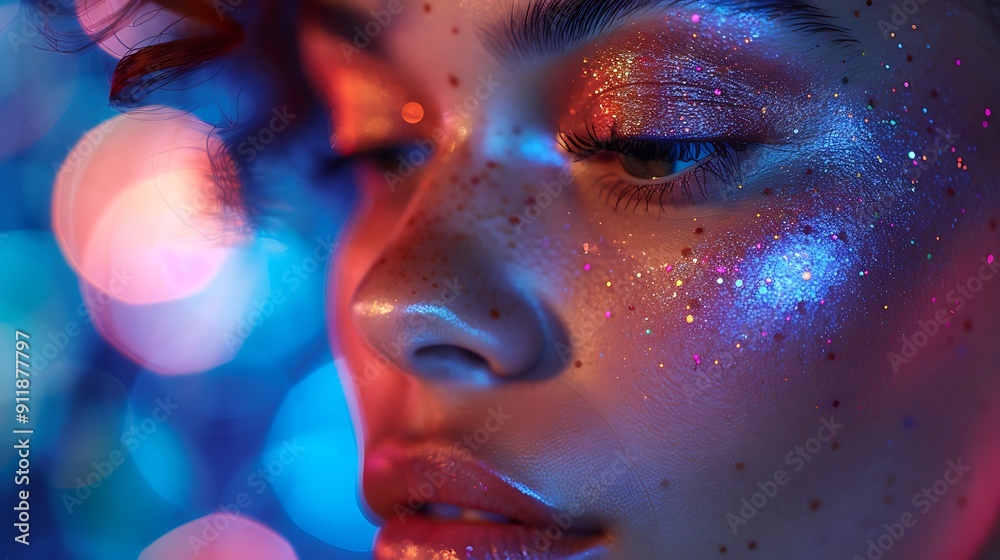 A realistic photograph, 8K resolution, shot on professional DSLR camera, shallow depth of field, tack-sharp focus, exquisite detail, high dynamic range of A makeup artist blending eyeshadow A realistic photograph, 8K resolution, shot on professional DSLR camera, shallow depth of field, tack-sharp focus, exquisite detail, high dynamic range of A makeup artist blending eyeshadow