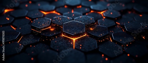 Abstract background with a hexagonal pattern
