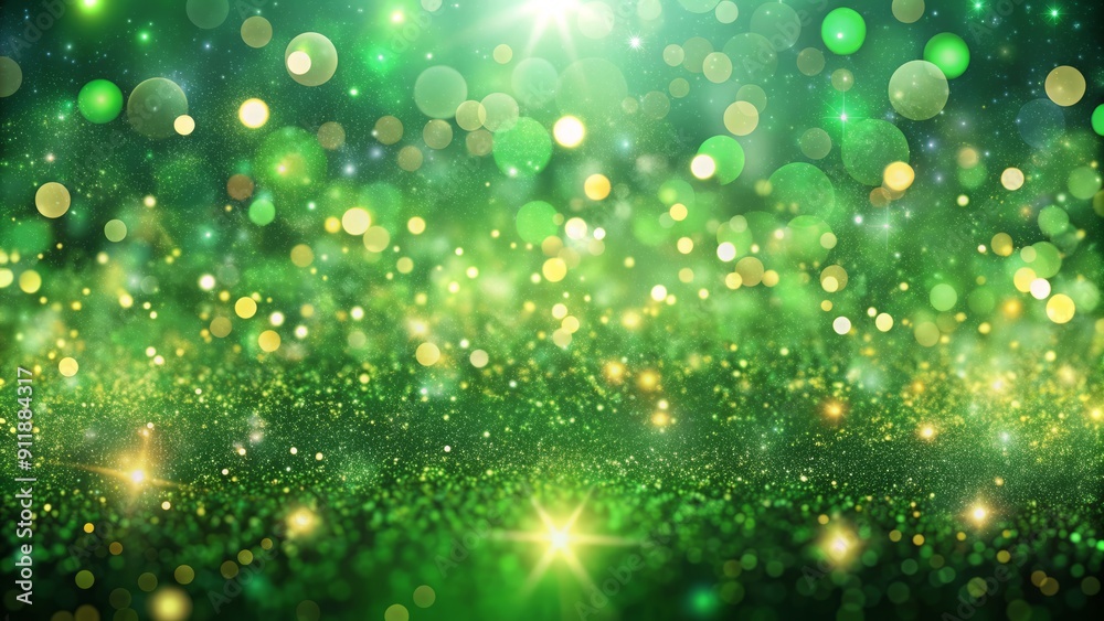 Vibrant green celebratory background adorned with sparkling dots and shimmering particles, perfect for festive holiday cards, invitations, and digital designs. Vibrant green celebratory background adorned with sparkling dots and shimmering particles, perfect for festive holiday cards, invitations, and digital designs.