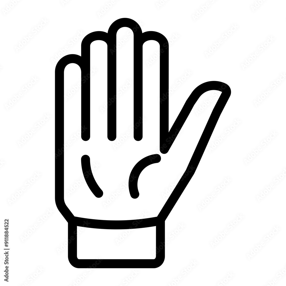 gloves Line Icon gloves Line Icon