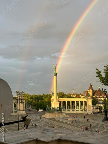Double rainbow hitting Gabriel archangel