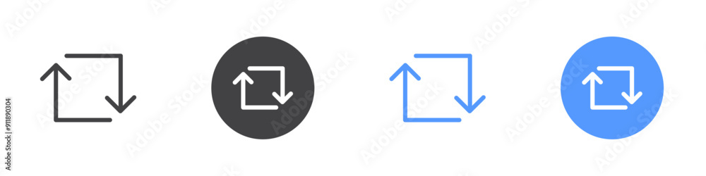 Share icon Vector logo set flat Share icon Vector logo set flat