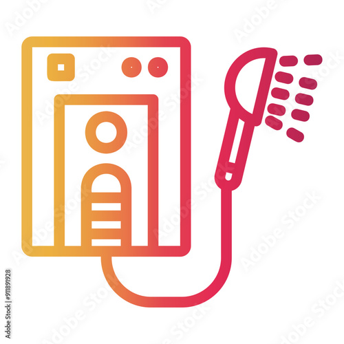 water heater Line Gradient Icon
