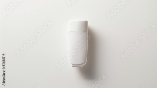 Wallpaper Mural White plastic cosmetic jar mockup standing on white background, branding and packaging concept Torontodigital.ca