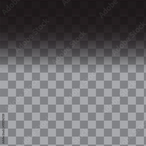 Gradient checkerboard pattern. Dark to light. Horizontal transition. Vector background.