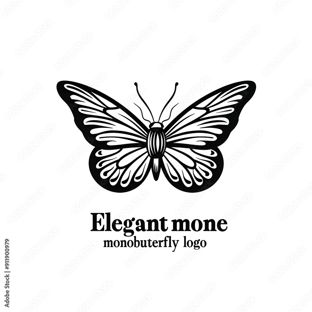 Elegant logo featuring a stylized butterfly, designed with intricate black and white patterns, symbolizing transformation and beauty. Elegant logo featuring a stylized butterfly, designed with intricate black and white patterns, symbolizing transformation and beauty.