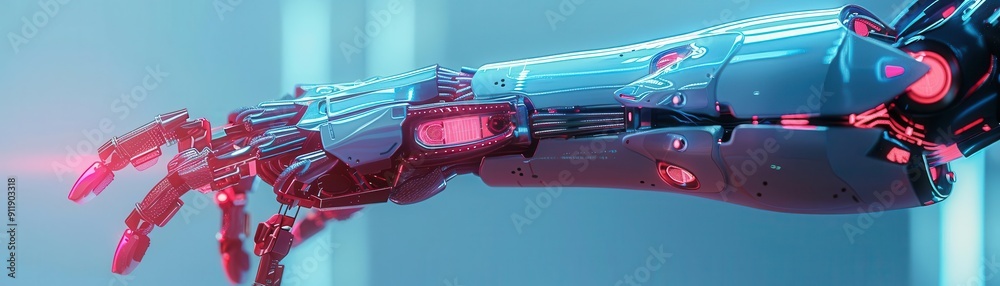 Arms with tech shimmer in cyberpunk setting, side view, highlighting hightech digital art, advanced tone, Analogous color scheme Arms with tech shimmer in cyberpunk setting, side view, highlighting hightech digital art, advanced tone, Analogous color scheme