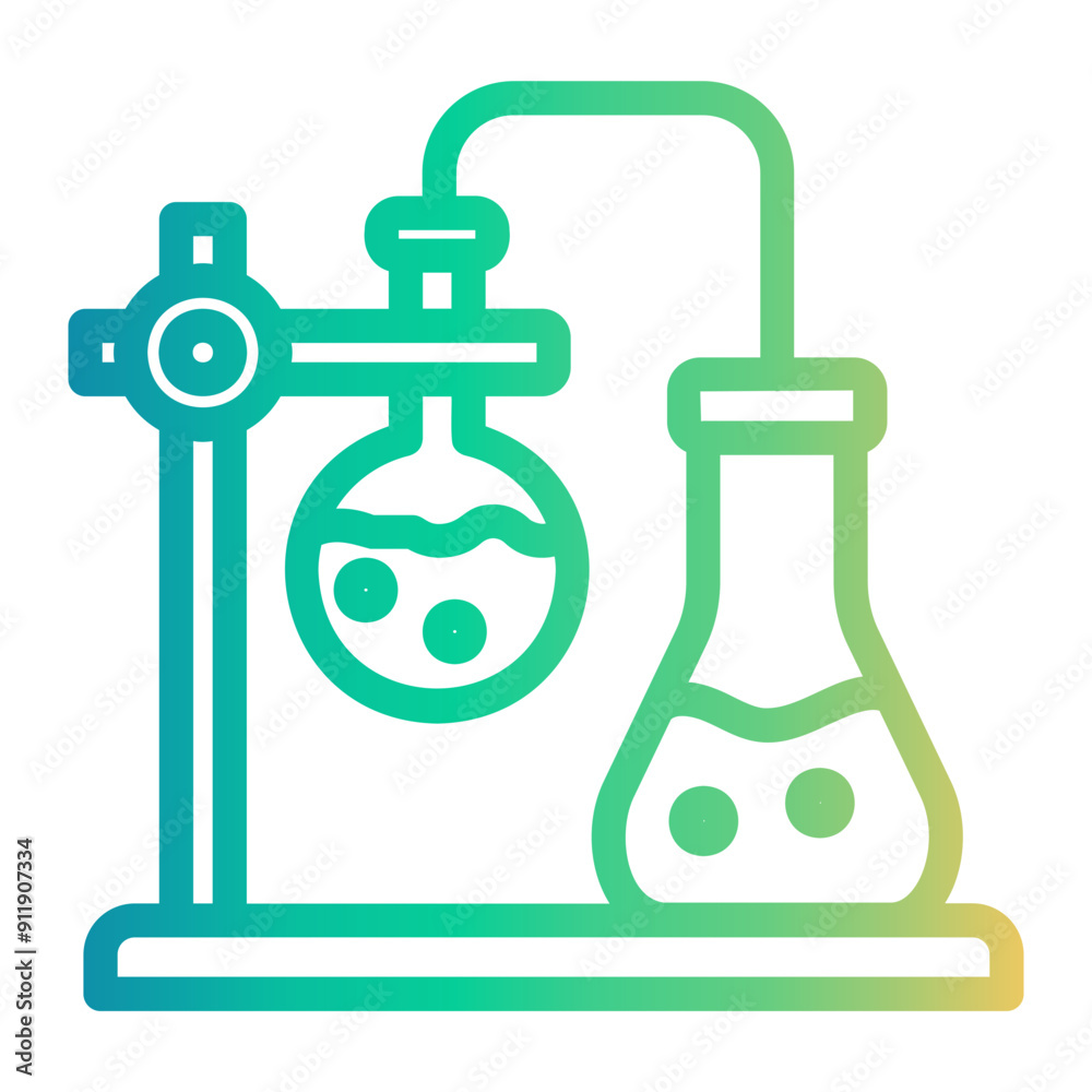 lab equipment Line Gradient Icon lab equipment Line Gradient Icon