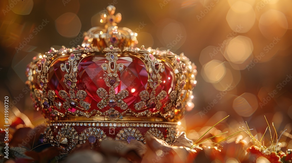 Majestic headpiece: the crown as a testament to royal lineage and prestige, crafted with exquisite detail and precious materials, symbolizing leadership, nobility, and the grandeur of royalty. Majestic headpiece: the crown as a testament to royal lineage and prestige, crafted with exquisite detail and precious materials, symbolizing leadership, nobility, and the grandeur of royalty.