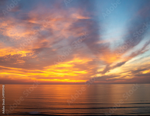 Morning Brilliance over the Atlantic Ocean