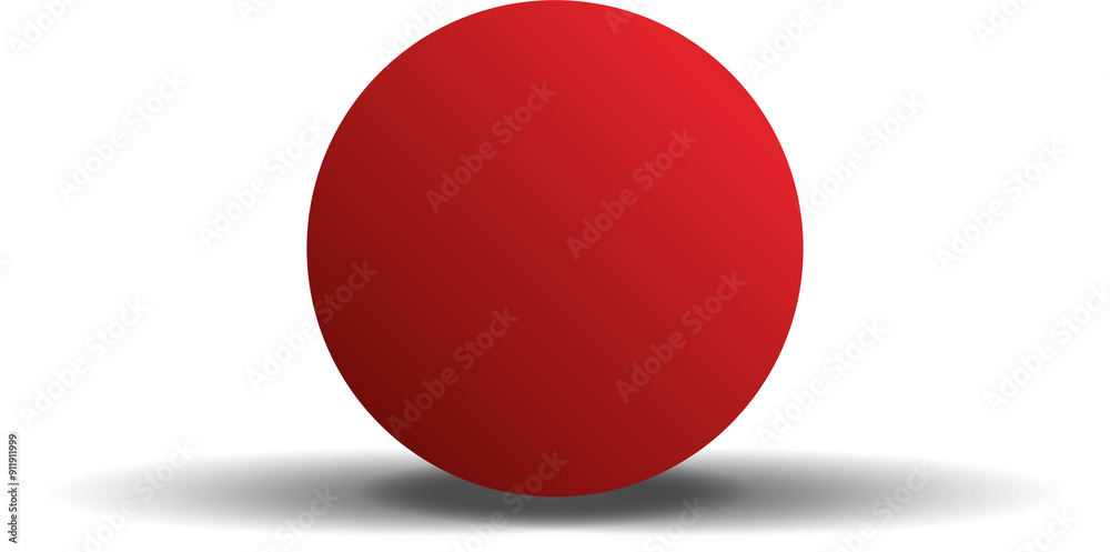 Red paper circle and shadow. Element for design Red paper circle and shadow. Element for design