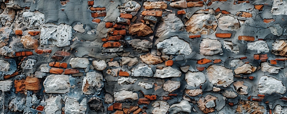 18th Century Fortress Wall Close Up View 18th Century Fortress Wall Close Up View