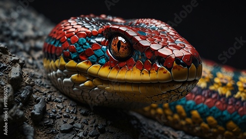 close up of a snake