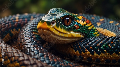 close up of a snake