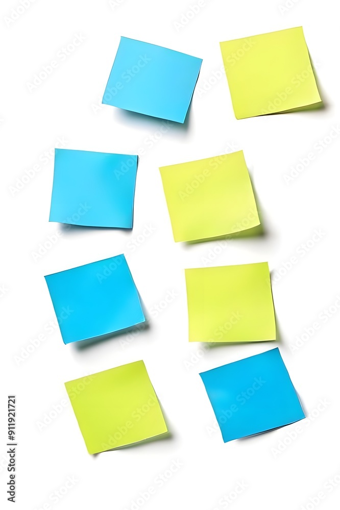 sticky notes isolated on white background sticky notes isolated on white background