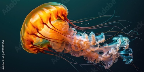 Pacific Moon Jellyfish Aurelia labiata photo
