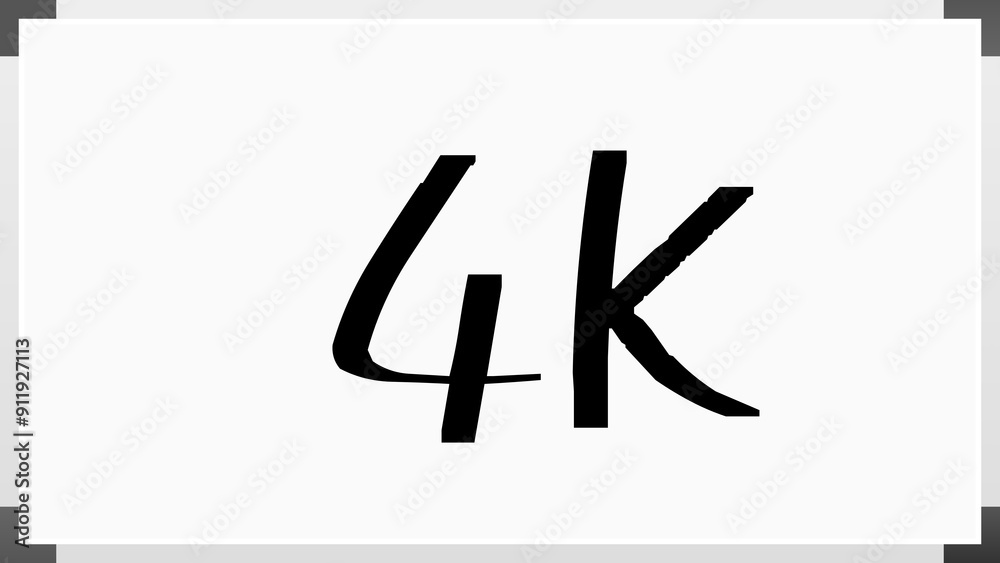 4K のホワイトボード風イラスト 4K のホワイトボード風イラスト