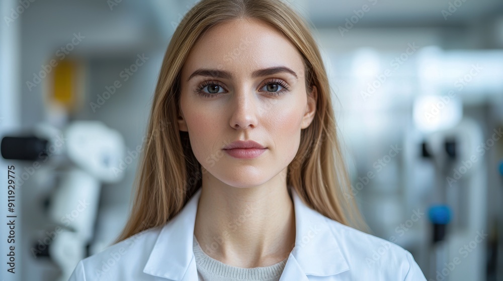 Fototapeta premium Portrait of a serious young female professional