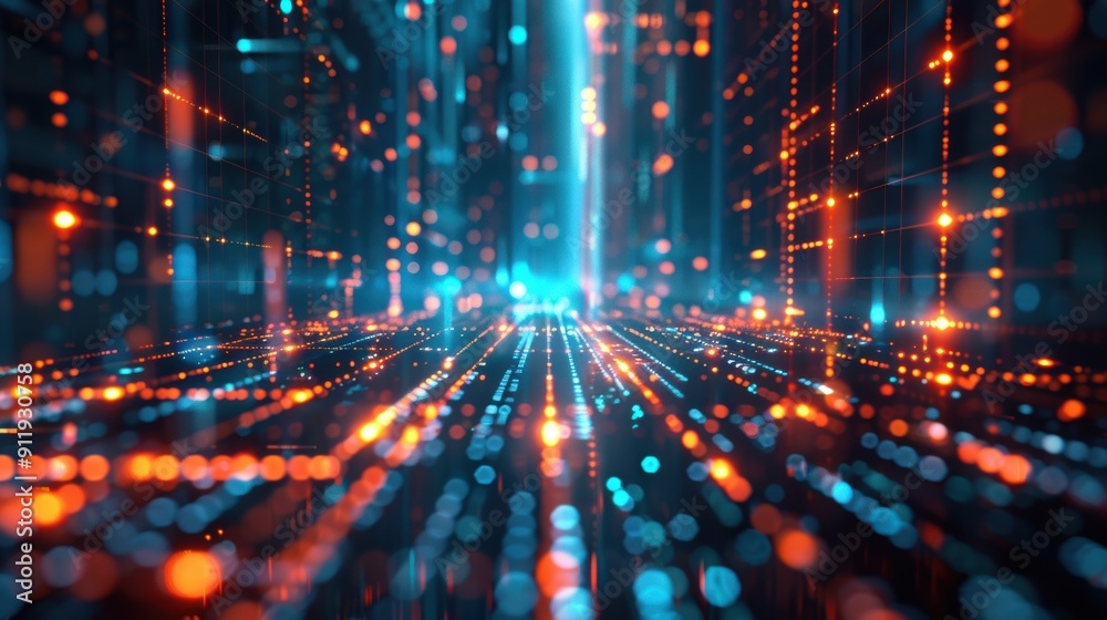 Digital Data Stream: Technology, Information, Network, Data Flow, Communication, Big Data, Internet, Cyberspace, Abstract, Futuristic Digital Data Stream: Technology, Information, Network, Data Flow, Communication, Big Data, Internet, Cyberspace, Abstract, Futuristic