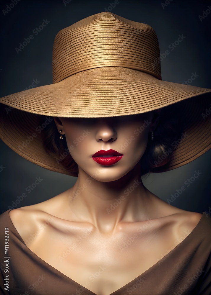 portrait of a woman in a hat