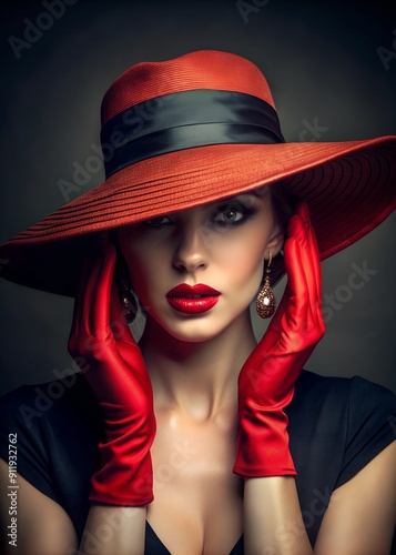portrait of a woman in a hat