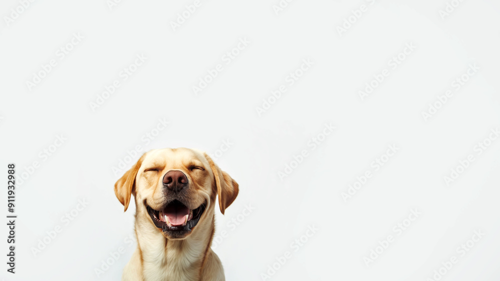 Portrait of a happy dog smiling Portrait of a happy dog smiling