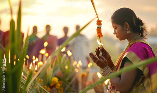 Pongal background copy space design photo